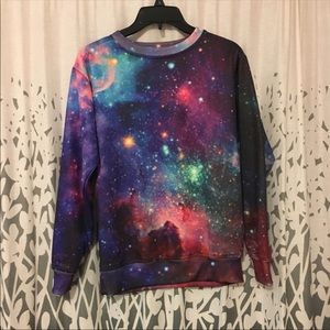 1991inc Fleece Lined Galaxy Sweatshirt